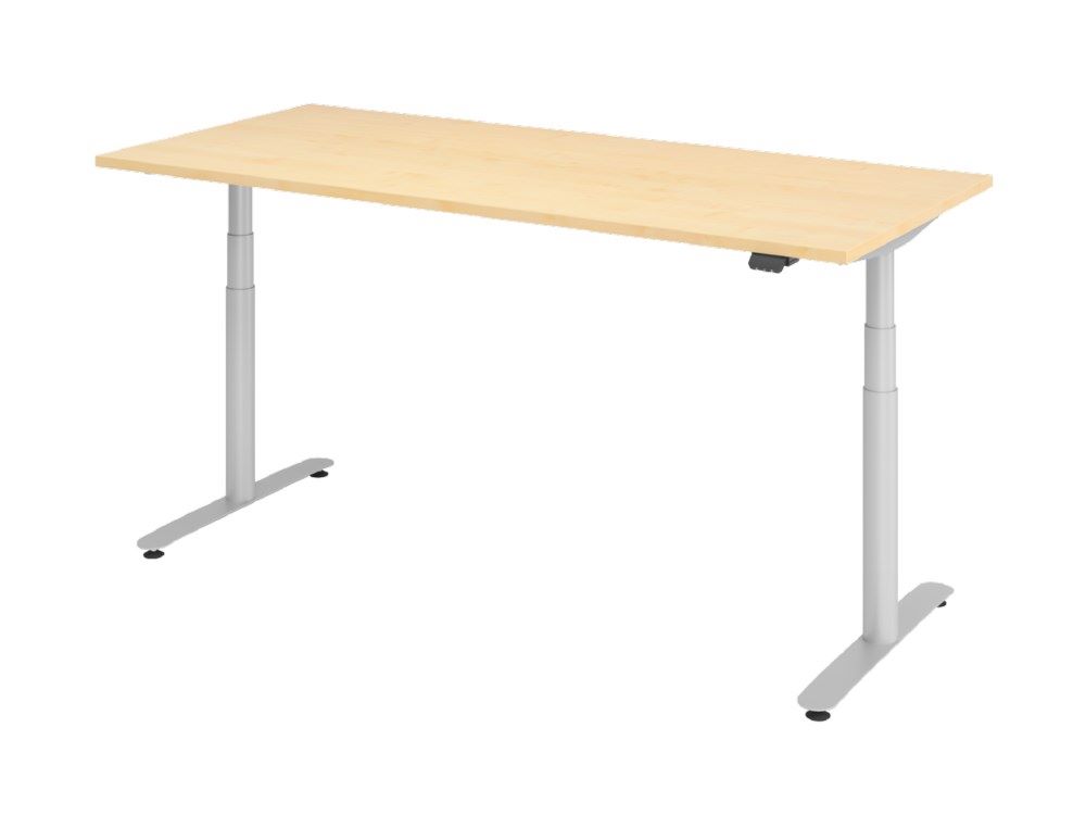 Produktbild Hammerbacher XDLR19 Sitz-Steh-Schreibtisch 180 x 80 cm Ahorn