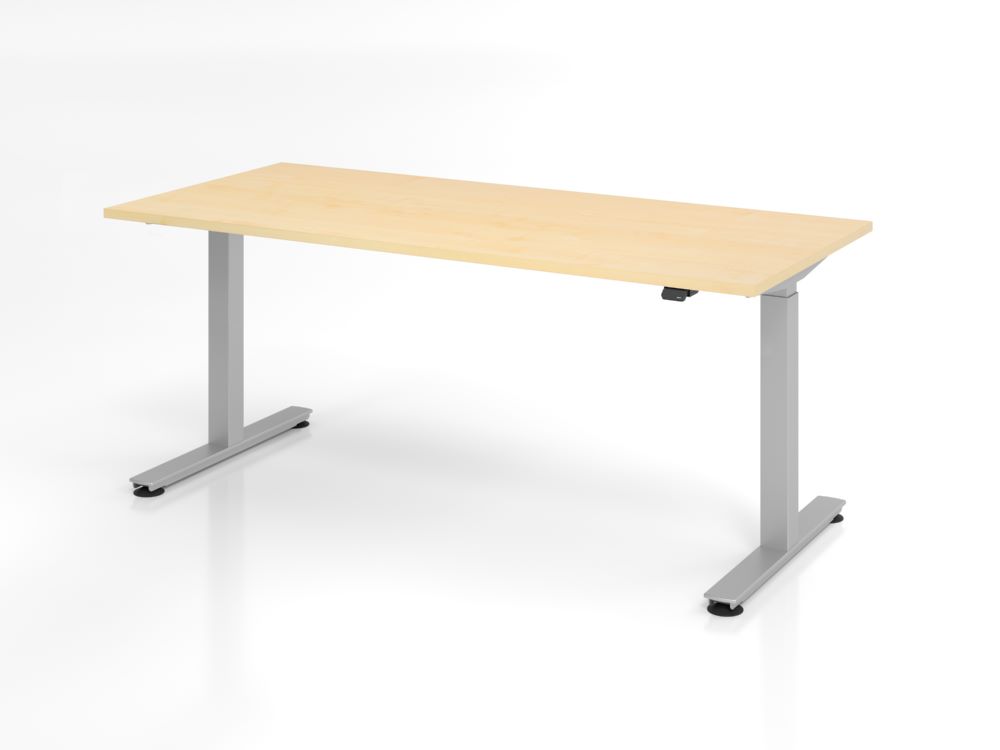 Produktbild Hammerbacher Sitz-Steh XMST19 Schreibtisch 180 x 80 cm Ahorn Elektroantrieb 1-stufig