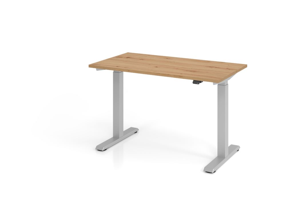 Produktbild Hammerbacher Sitz-Steh Schreibtisch 120 x 67 cm Asteiche Elektroantrieb 1-stufig