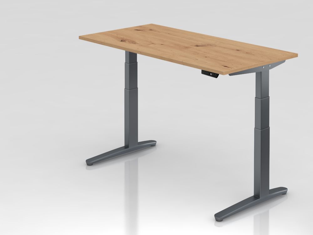 Produktbild Hammerbacher Sitz-Steh-Schreibtisch XBHM16 Elektroantrieb 2-stufig 160 x 80 cm