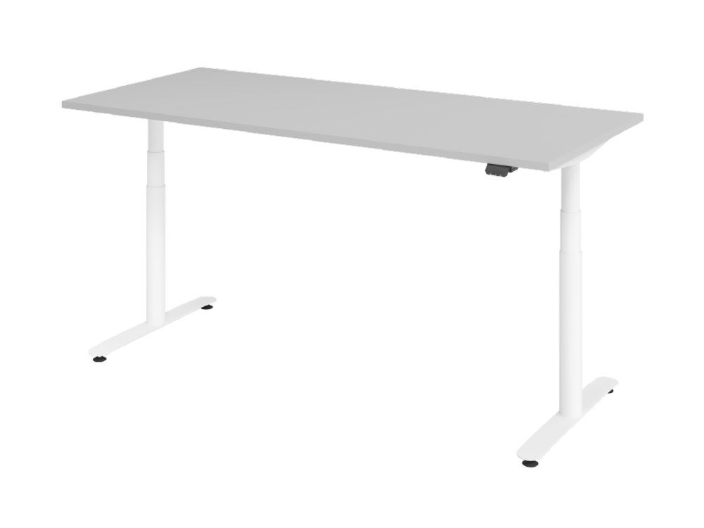 Produktbild Hammerbacher XDLR19 Sitz-Steh-Schreibtisch 180 x 80 cm Grau
