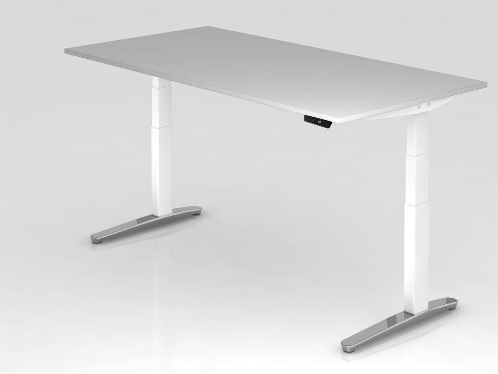 Produktbild Hammerbacher Sitz-Steh-Schreibtisch 200 x 100 cm Elektroantrieb Arbeitshöhe 65 - 130 cm