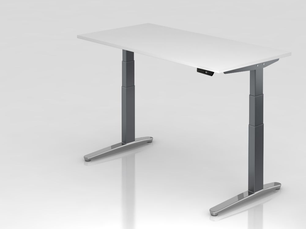 Produktbild Hammerbacher Sitz-Steh-Schreibtisch Elektroantrieb 2-stufig 160 x 80 cm