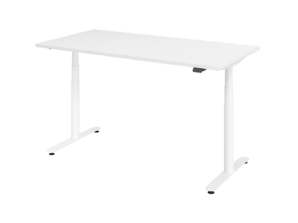 Produktbild Hammerbacher XDLR16 Sitz-Steh-Schreibtisch 160 x 80 cm Weiß