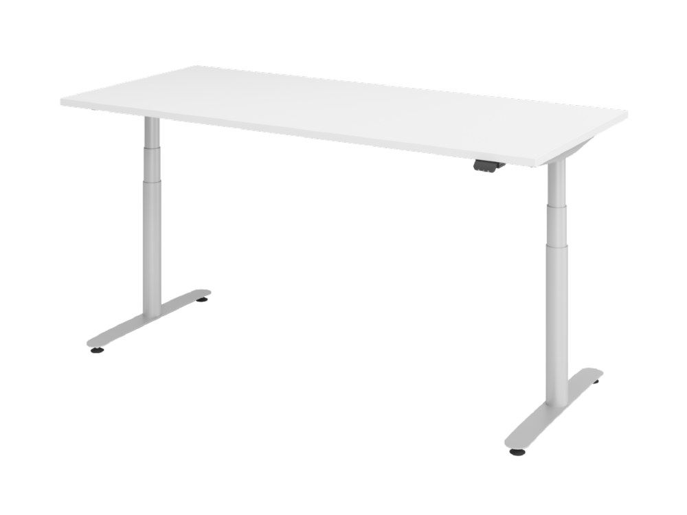 Produktbild Hammerbacher XDLR19 Sitz-Steh-Schreibtisch mit Elektroantrieb 180 x 80 cm Weiß