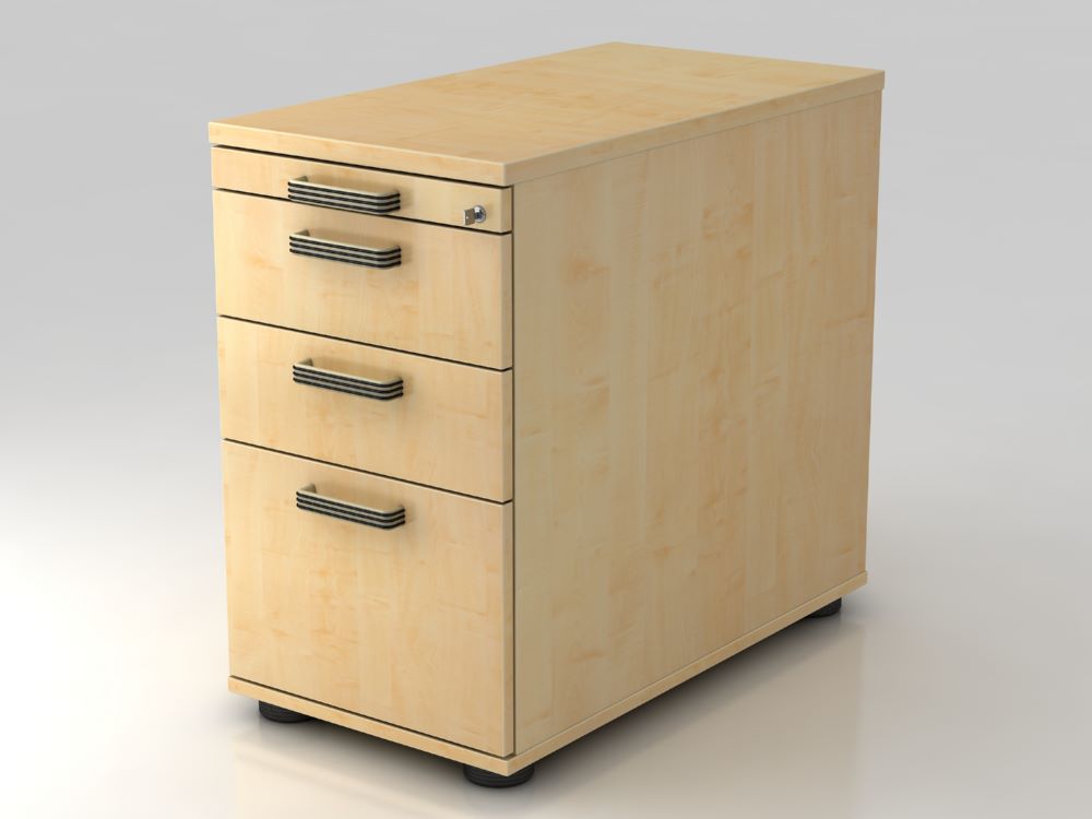 Produktbild Hammerbacher Standcontainer 42,8 x 80 cm aus Ahorn 1 Hängeregister SG