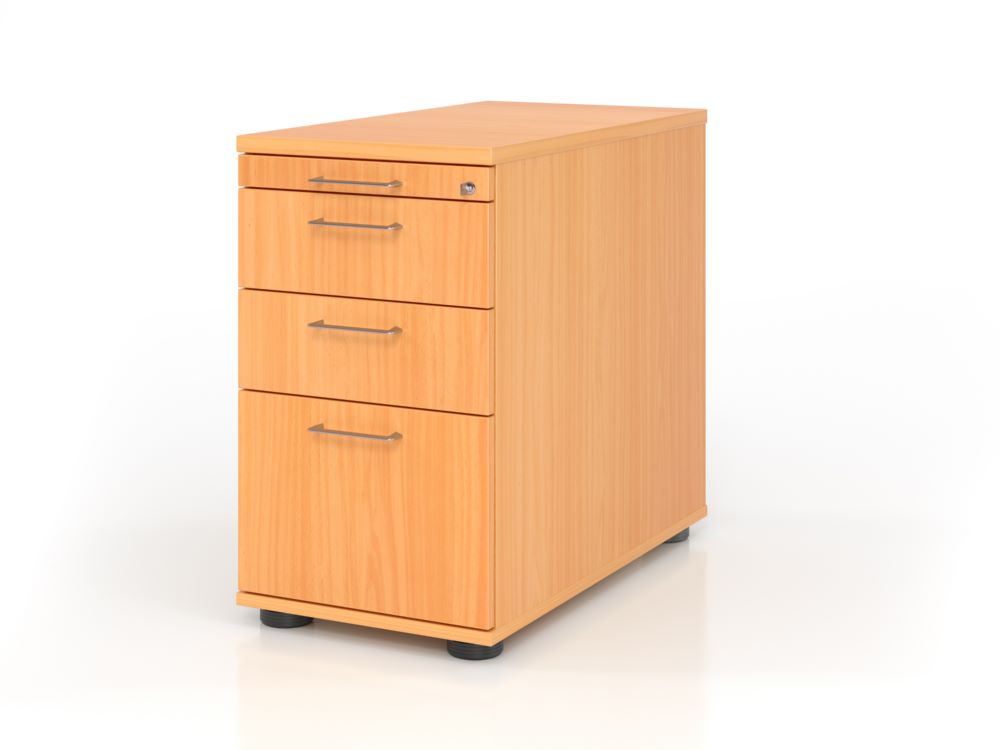 Produktbild Hammerbacher Standcontainer aus Buche 42,8 x 80 cm mit 2 Schubladen BS