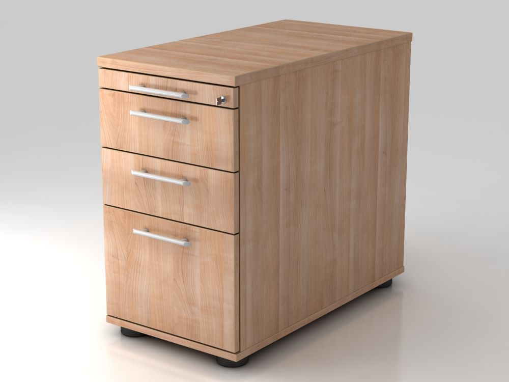 Produktbild Hammerbacher Standcontainer 42,8 x 80 cm Nussbaum mit Hängekorb RE