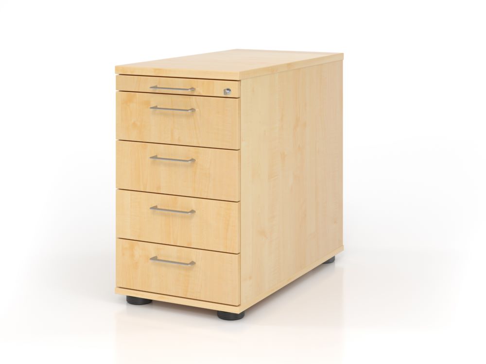 Produktbild Hammerbacher Standcontainer 42,8 x 80 cm mit 4 Schubladen BS Ahorn