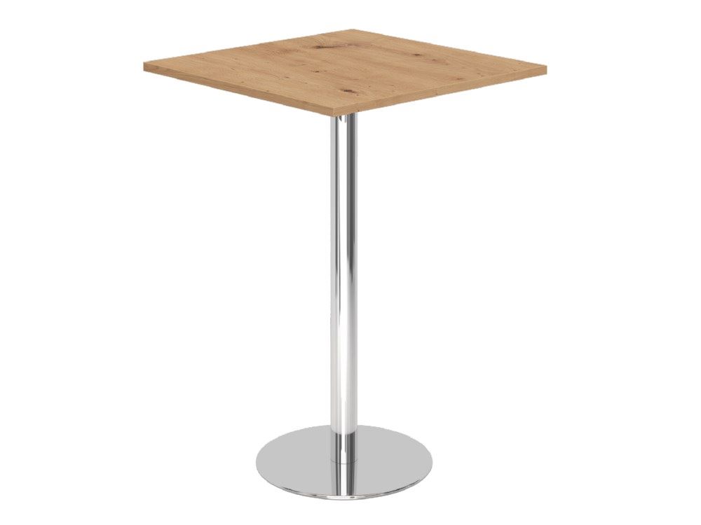 Produktbild Hammerbacher Stehtisch STH08 80 x 80 cm Asteiche / Chrom