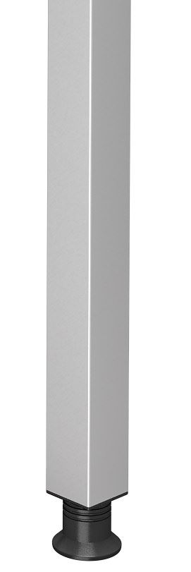 Produktbild Hammerbacher Stützfuß quadratisch Q Silber Quadratrohr 60 x 60 cm