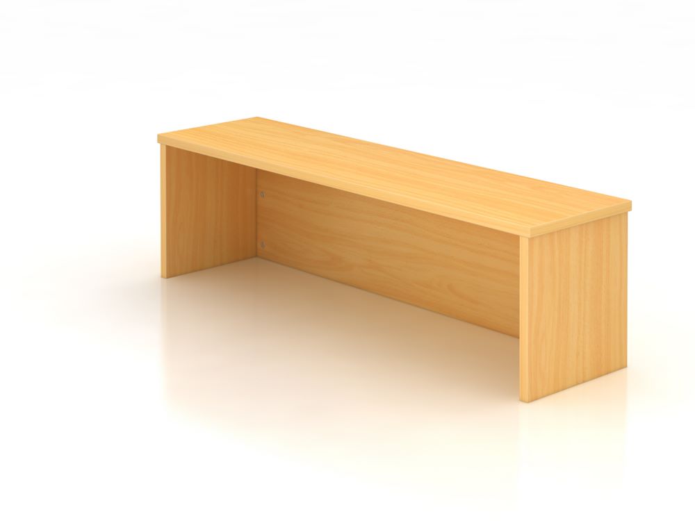 Produktbild Hammerbacher Thekenaufsatz Breite 120 cm 1OH Buche für Schreibtisch 120 x 80 cm