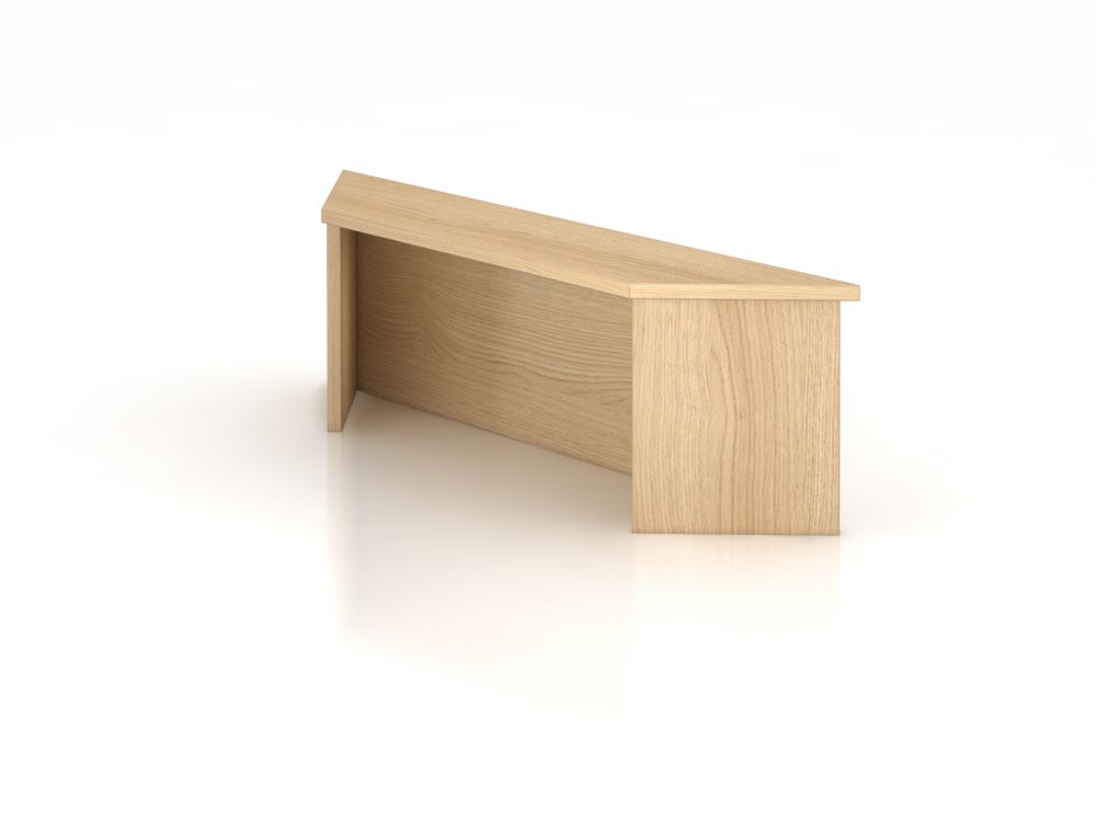 Produktbild Hammerbacher Thekenaufsatz Breite 113 cm 1OH Eicheplatte 25 mm