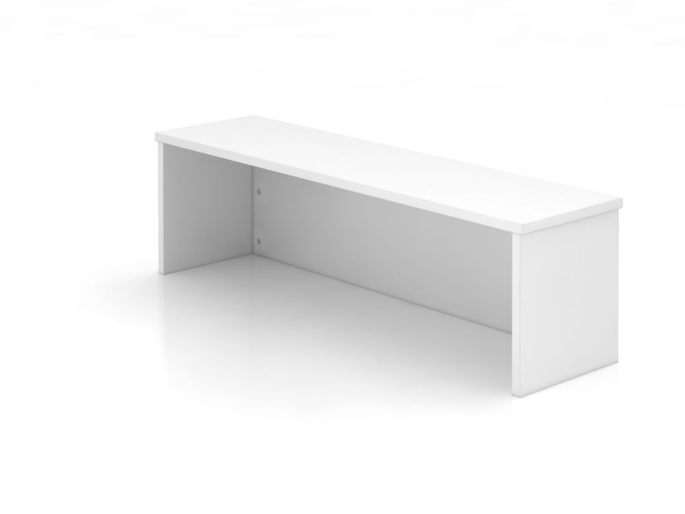 Produktbild Hammerbacher Thekenaufsatz B 120 x T 32 x H 35 cm 1OH Weiß 2 mm ABS-Kante