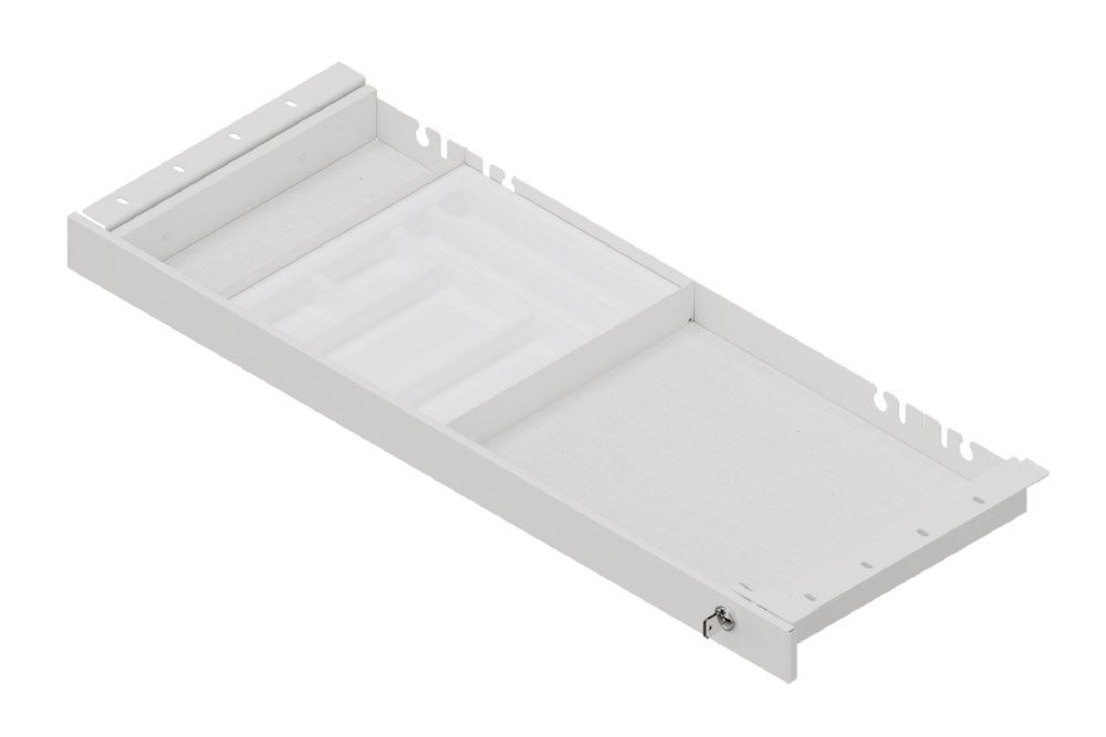 Produktbild Hammerbacher Unterbauschublade breit Metall weiß