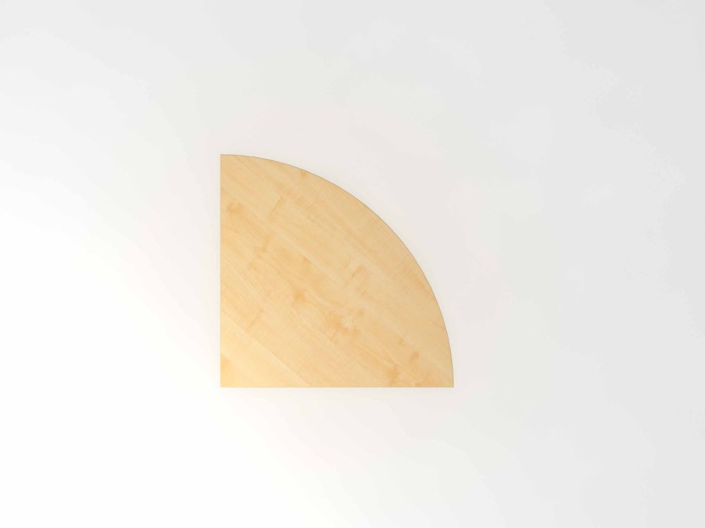 Produktbild Hammerbacher Verkettungswinkel mit Konsole 80 x 80 cm Ahorn