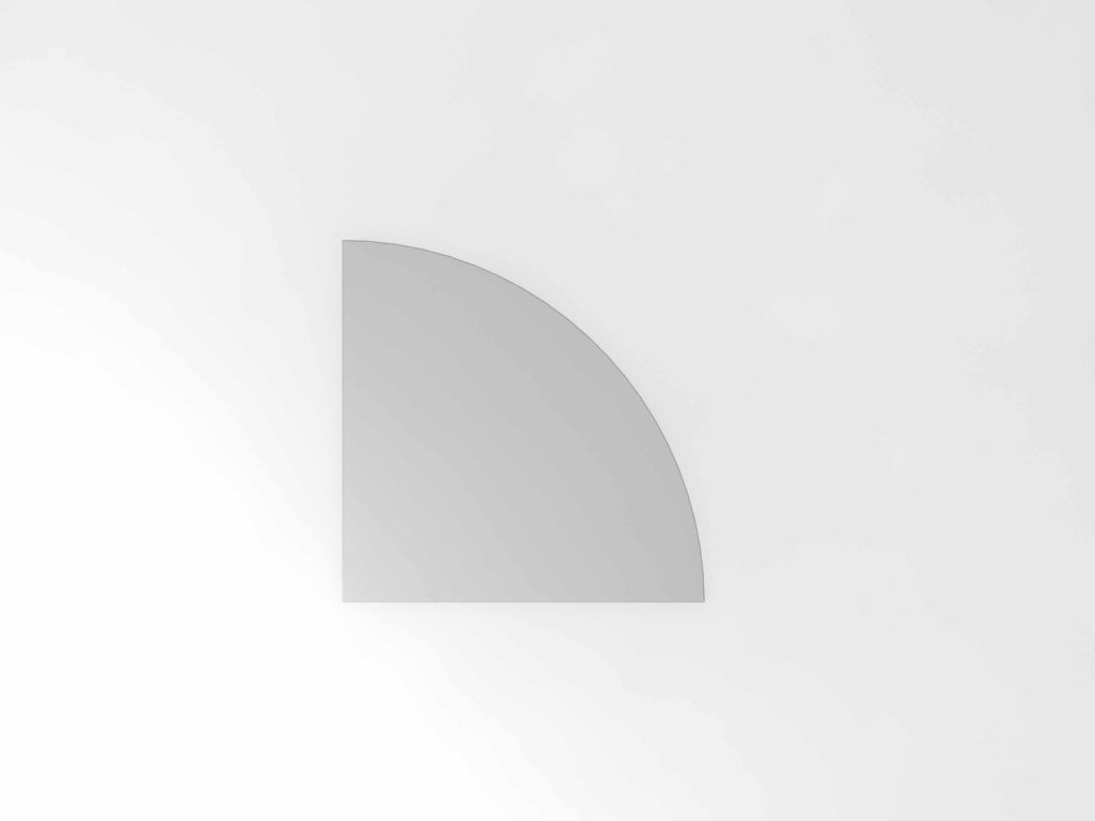 Produktbild Hammerbacher Verkettungwinkel Konsole 80 x 80 cm Grau ABS-Kante