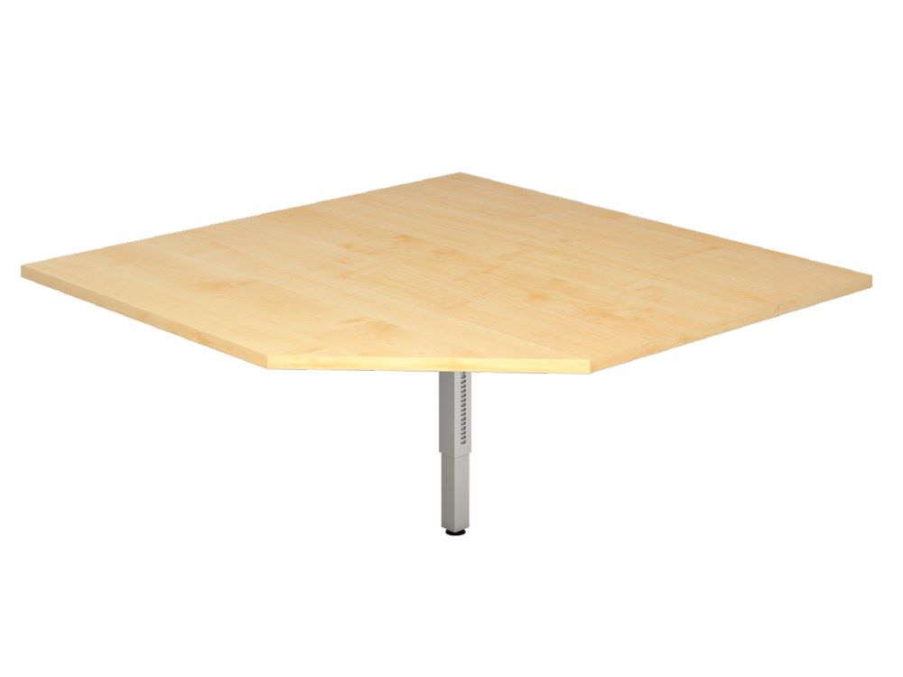 Produktbild Hammerbacher Verkettungsplatte RT12 trapezform eckig Ahorn / Silber 120 x 120 cm