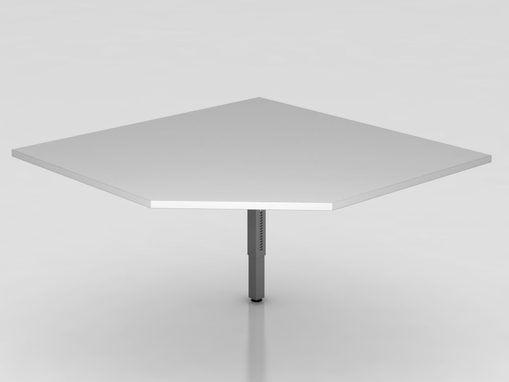 Produktbild Hammerbacher Verkettungsplatte RT12 120 x 120 cm trapezförmige eckig Grau Graphit