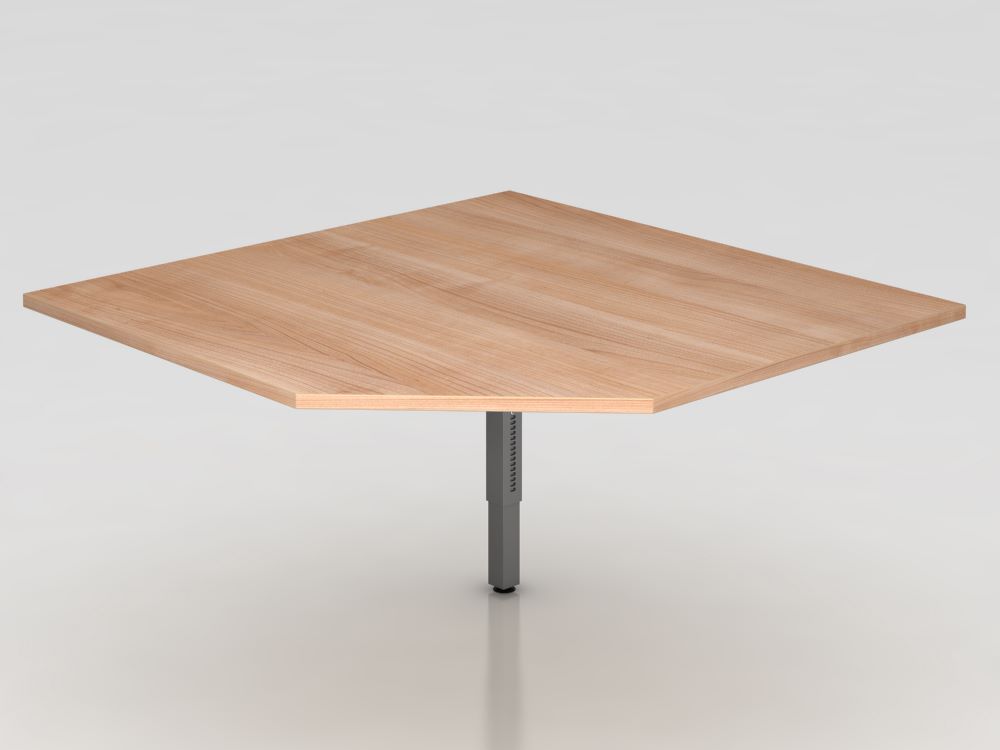 Produktbild Hammerbacher Verkettungsplatte RT12 120 x 120 cm trapezförmig eckig Nussbaum Graph