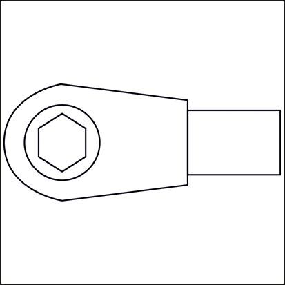 Produktbild Hazet Bit Einsteck Umschaltknarre 6408-1 9 x 12 mm Einsteck Vierkant 5/16 Zoll