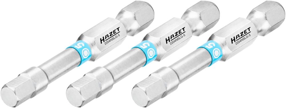 Produktbild Hazet Bit 2204NSLG-5/3 Innen Sechskant Profil 3 Teile SW 5 mm