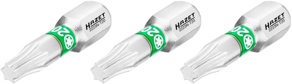 Produktbild Bit 2223N-T20/3 1/4 Zoll 6,3 mm Sechskant Innen TORX® Profil 3 Teile SW T20 bild 2