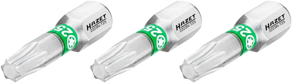 Produktbild Bit 2223N-T25/3 1/4 Zoll 6,3 mm Sechskant Innen TORX® Profil 3 Teile SW T25 bild 2