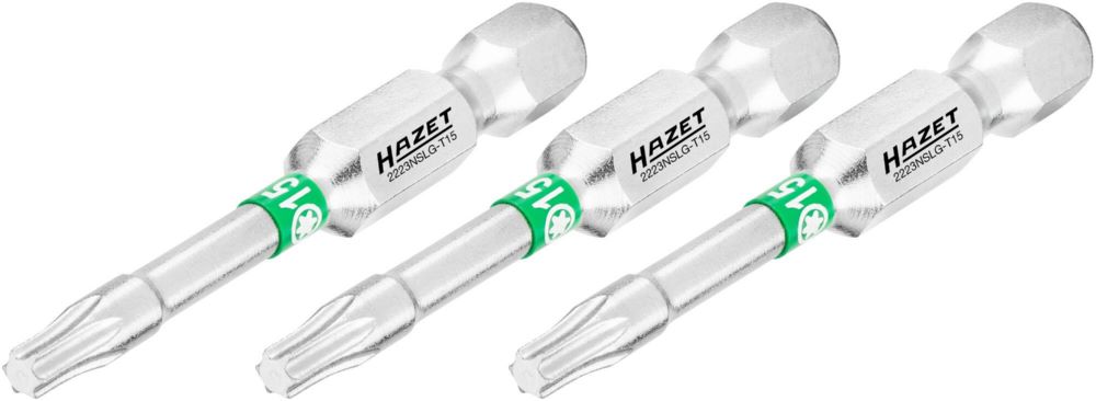 Produktbild Hazet Bit 2223NSLG-T15/3 1/4 Zoll 6,3 mm Sechskant Innen TORX® Profil SW T15