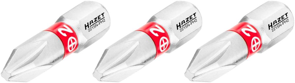 Produktbild Bit 2215N-PH2/3 1/4 Zoll 6,3 mm Sechskant Kreuzschlitz Profil PH 3 Teile SW PH2 bild 2