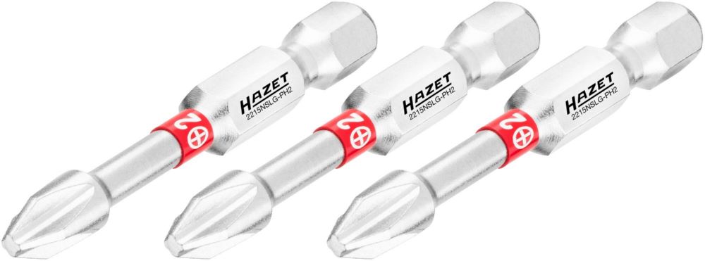 Produktbild Hazet Bit 2215NSLG-PH2/3 Kreuzschlitz Profil PH 3 Teile SW PH2