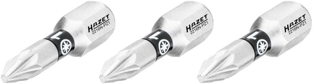 Produktbild Bit 2216N-PZ1/3 1/4 Zoll 6,3 mm Sechskant Pozidriv Profil PZ 3 Teile SW PZ1 bild 2