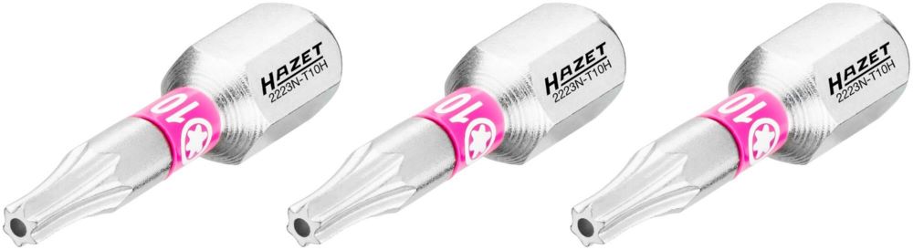 Produktbild Hazet Bit 2223N-T10H/3 Tamper Resistant TORX® Profil 3 Teile SW T10H