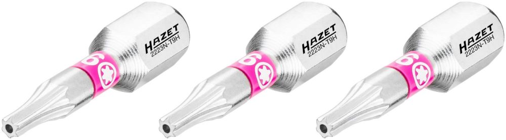 Produktbild Hazet Bit 2223N-T9H/3 Tamper Resistant TORX® Profil 3 Teile SW T9H