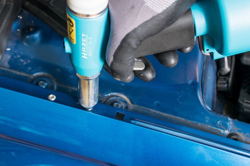Produktbild Hazet Blindniet Pistole 9037N-2 pneumatisch 296,6 mm Zugkraft 14700 N bild 4