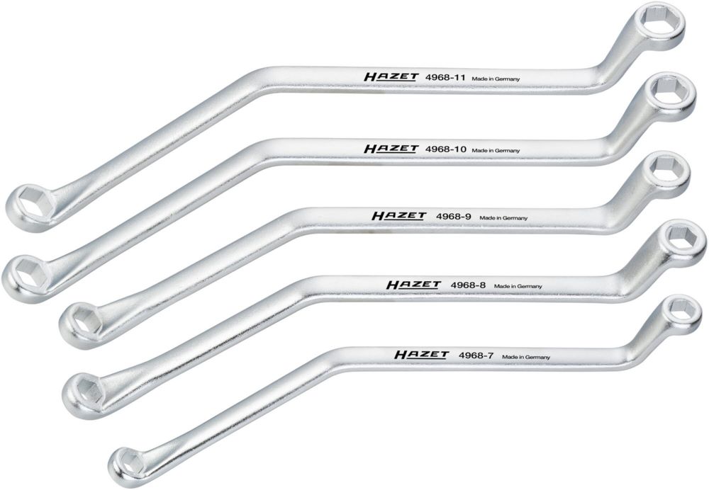 Produktbild Hazet Bremsen Entlüftungsschlüssel Satz 4968/5 Außen Sechskant Profil 7-11