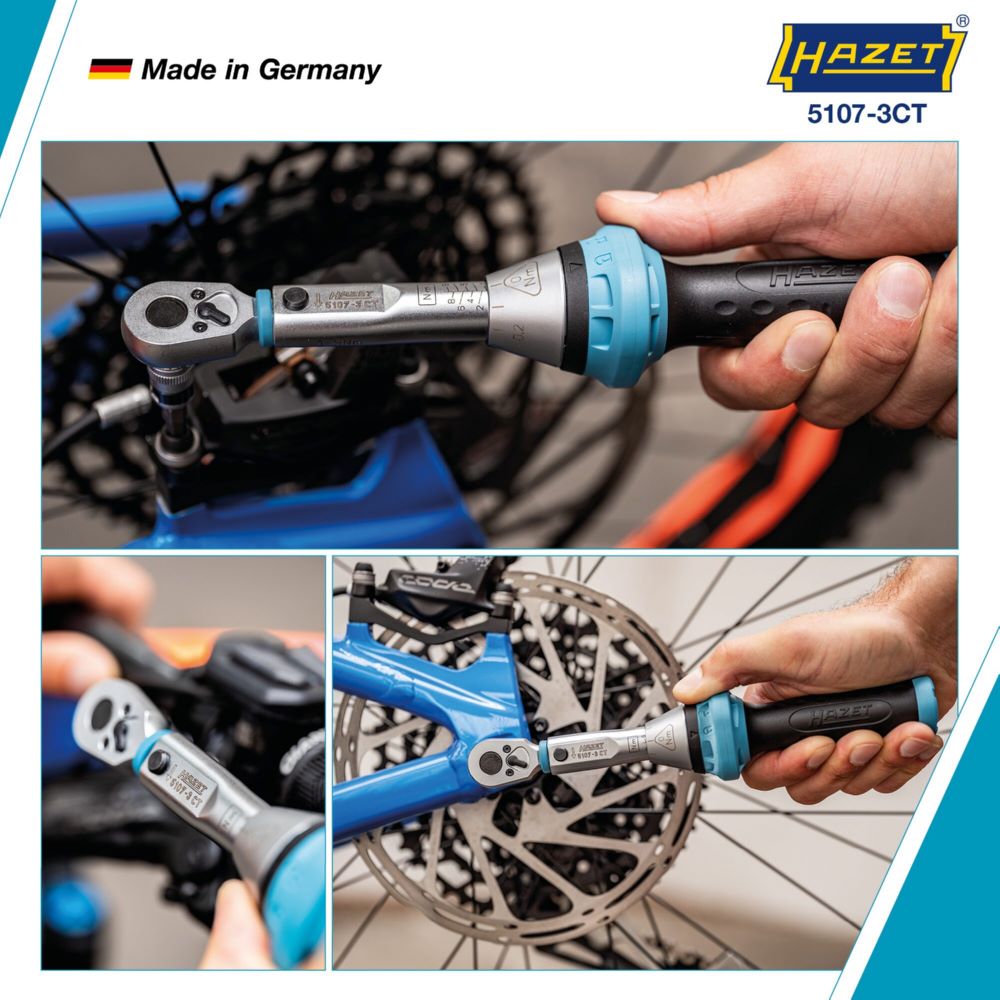 Produktbild Hazet Drehmomentschlüssel mit DAkkS Kalibrierschein 5107-3CTCAL Vierkant Länge 234 mm bild 4