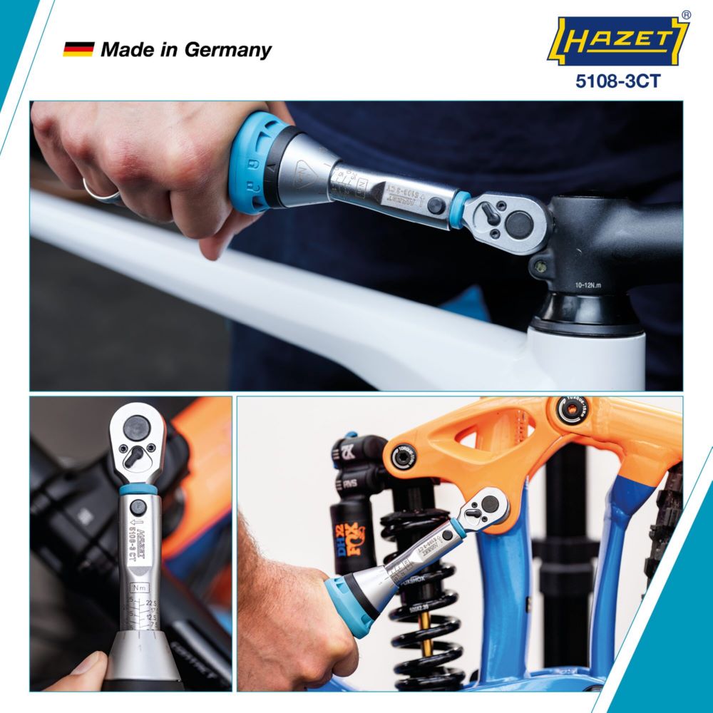 Produktbild Hazet Drehmomentschlüssel mit DAkkS Kalibrierschein 5108-3CTCAL Vierkant Länge 234 mm bild 6