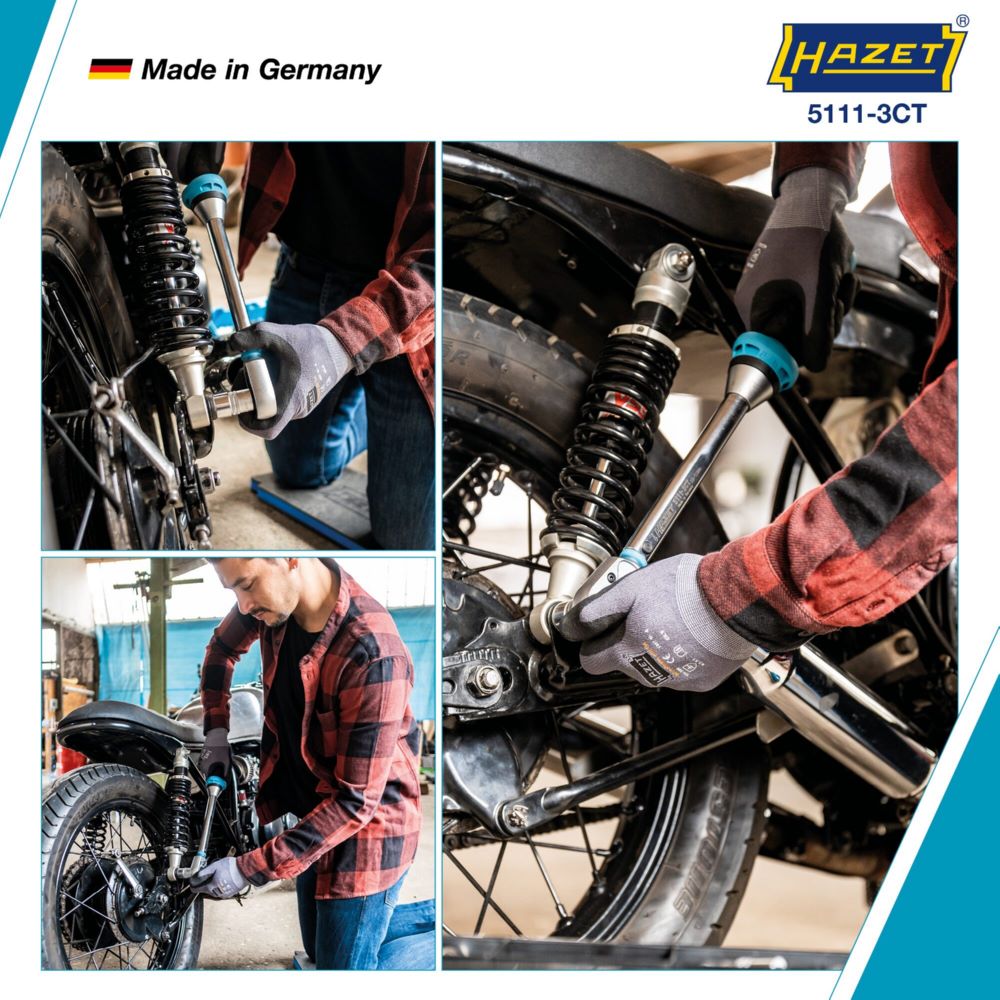 Produktbild Hazet Drehmomentschlüssel mit DAkkS Kalibrierschein 5111-3CTCAL Vierkant Länge 375 mm bild 2