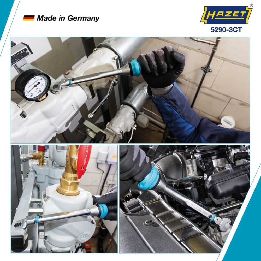 Produktbild Hazet Drehmomentschlüssel mit DAkkS Kalibrierschein 5290-3CTCAL Länge 291 mm bild 4
