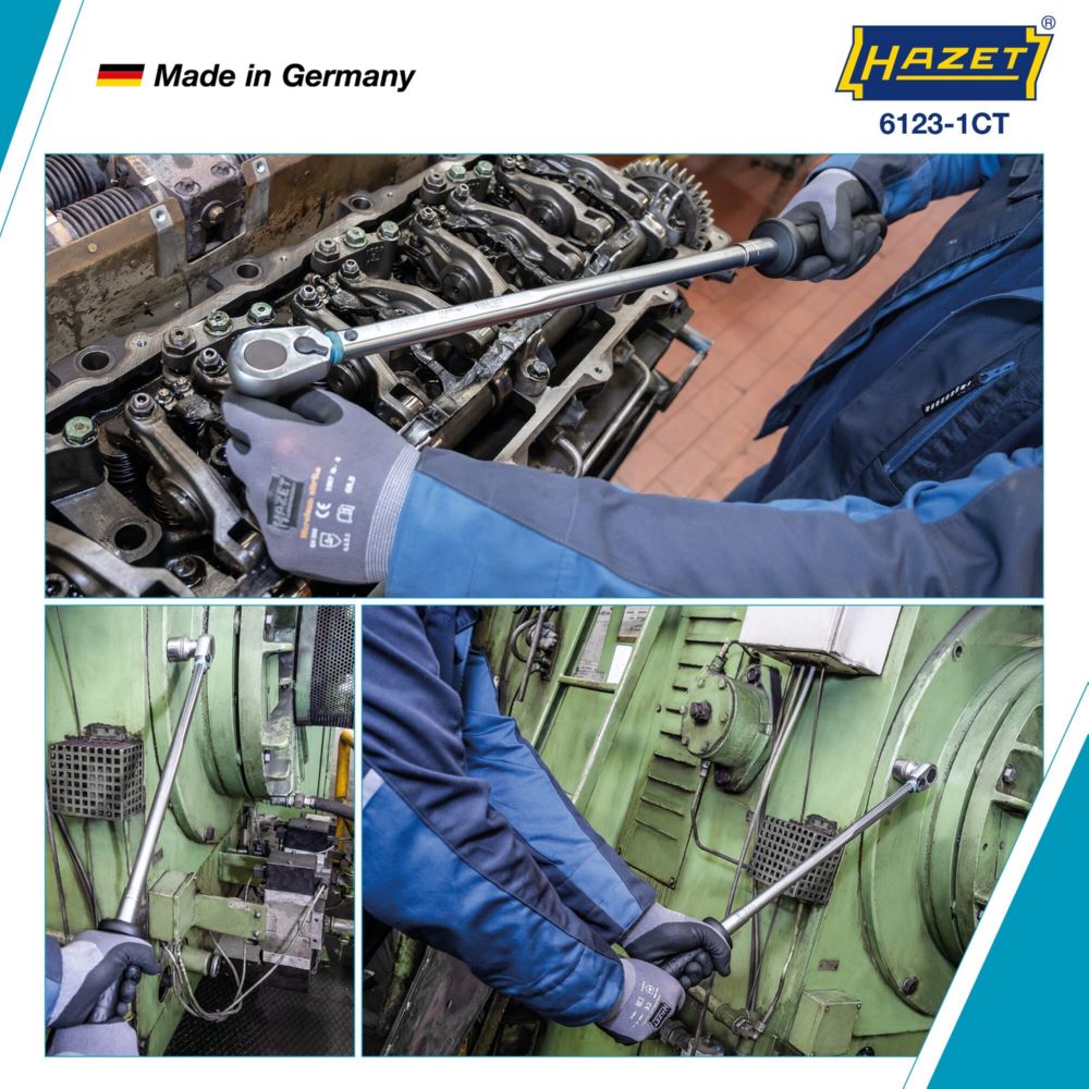 Produktbild Hazet Drehmomentschlüssel mit DAkkS Kalibrierschein 6123-1CTCAL 659 mm bild 7