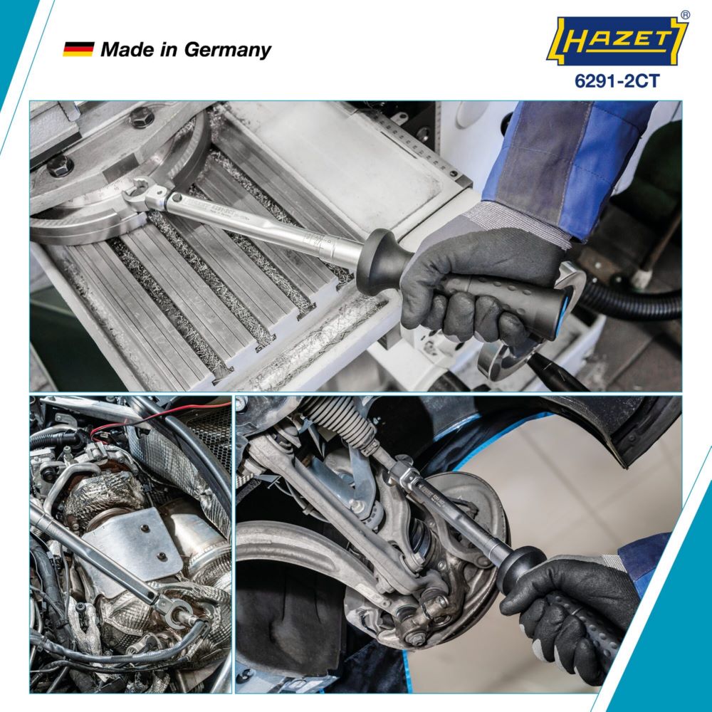 Produktbild Hazet SYSTEM 6200-1CT Einsteck Drehmomentschlüssel 20–120 Nm Länge 389 mm bild 2