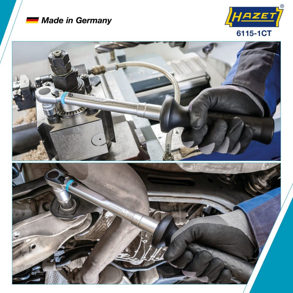 Produktbild Hazet Drehmomentschlüssel US-STANDARD 6115-1CT Vierkant Länge 390 mm bild 2