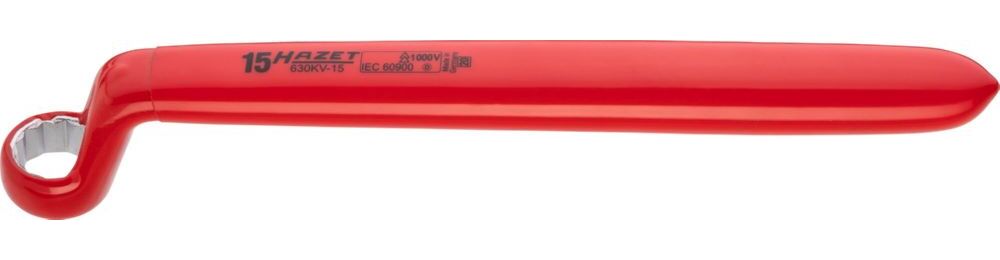 Produktbild Einringschlüssel schutzisoliert 630KV-15 außen Doppelsechskant Profil SW 15 mm bild 6