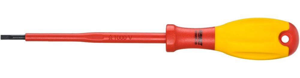 Produktbild Hazet Elektriker-Schraubendreher schutzisoliert 810VDE-30 Schlitz Profil SW 0,5 x 3 mm