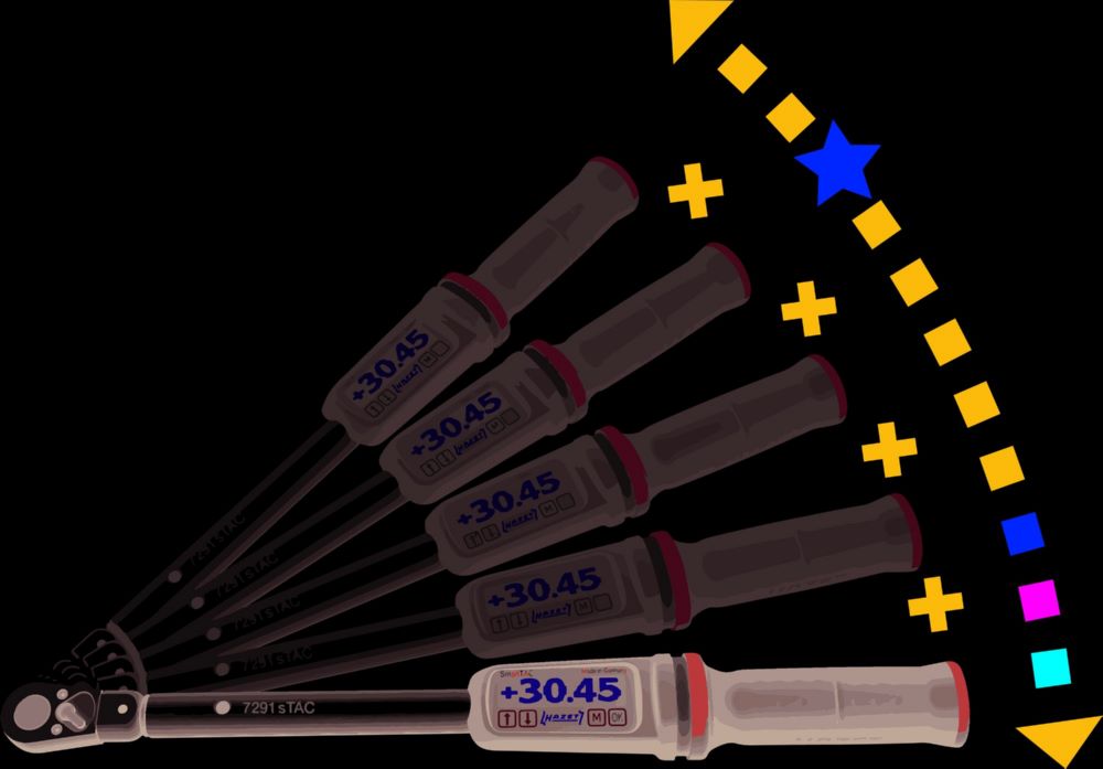 Produktbild Hazet Elektronischer Drehmomentschlüssel Drehwinkelschlüssel 7250-2STACCAL  bild 5