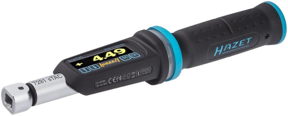 Produktbild Hazet Elektro Drehmomentschlüssel Winkel 7281-2STAC Vierkant 1/4 Zoll 260 mm bild 6
