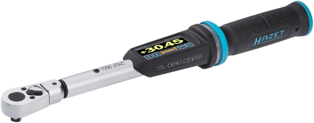 Produktbild Hazet Elektro Drehmomentschlüssel 7290-5STAC Vierkant 5-60 Nm 302 mm