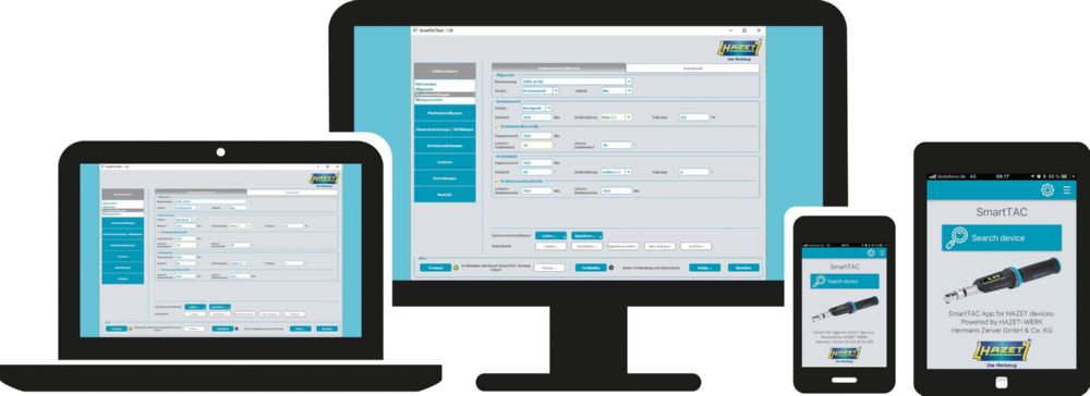 Produktbild Hazet Elektronischer Drehmomentschlüssel 7292-5STAC 1/2 Zoll 20-200 Nm 520 mm bild 3