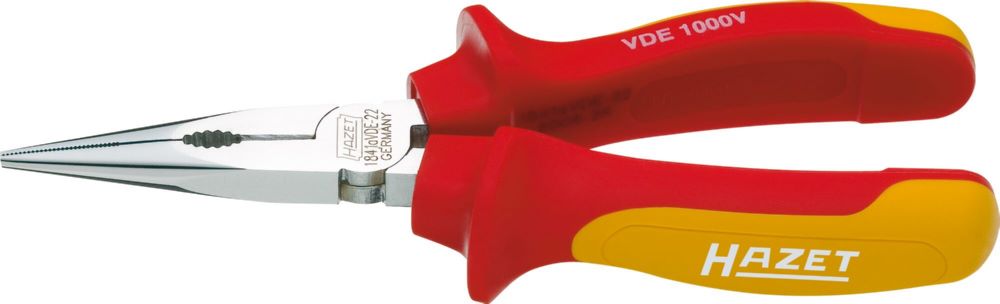 Produktbild Hazet Flachrundzange 60HRC schutzisoliert 1841AVDE-22 Länge 160 mm